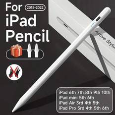 Kompatibel med Apple Pencil, Palm Rejection Power Display, iPad Pencil Pen för iPad 2022 2021 2020 2019 2018 Pro Air Mini, specifik stylus, uppladdnin - Multifärgad