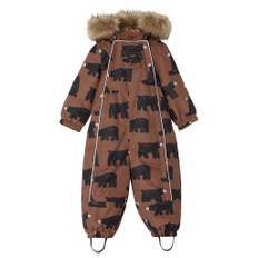 Kuling Val D'Isere Mönstrad Vinteroverall Black Bear 92 cm  Brun  92 cm  Unisex