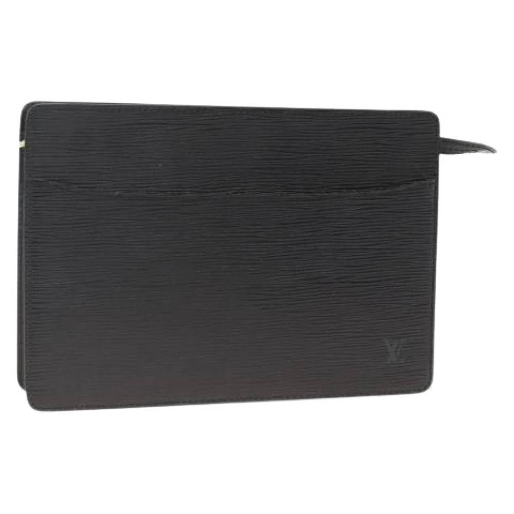 Louis Vuitton Vintage Pre-owned Vintage Epi Læder Clutch - Vintage - Dame - Sort - ONE SIZE - Læder