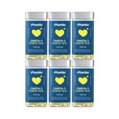 6 x Pharbio Omega-3 Forte, 120 kapslar