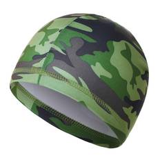 Løbehue i tyndt camouflage materiale til cykling og løb
