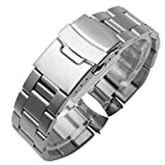 AEMALL för SEIKO nr 5 SKX009 SKX007 SKX175 SKX173 massivt rostfritt stål armband 20 mm 22 mm herrarmband tillbehör klockarmband armband, 22 mm