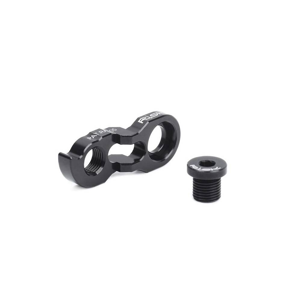 RISK Rear Derailleur Extender Bicycle Frame Gear Link Hanger Extension for 32-52T Cassette MTB Road Bike Tail Hook Black