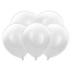 5 stk. Hvide Balloner 12" med skiftende farver LED lys  Kan bruges til Helium