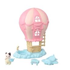 Sylvanian Families Bebis Ballong Lekhus Med Figur 5527 hus, moln, flygplan, katt, leksak