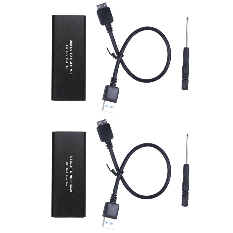 2X M.2 Ssd to USB 3.0 External Ssd Reader Converter Adapter Enclosure with Uasp