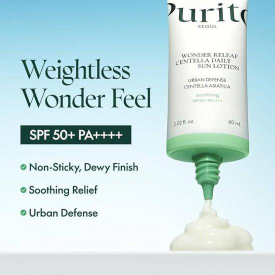 Wonder Releaf Centella Daglig Solkräm SPF 50+ PA++++ 60 ml / 2.02 fl.oz.