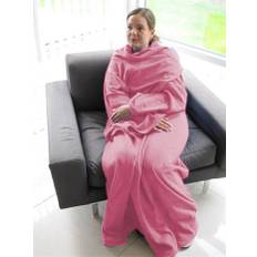 Snuggie pläd - Filt med ärmar - 130x180 cm - Ljusrosa - Pink (130x200 cm)