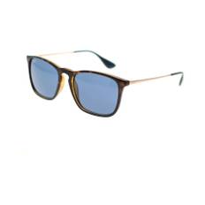 Ray-Ban, Tilbehør, unisex, Brun, 54 MM, Firkantet Nøglehulssolbriller Chris Rb4187