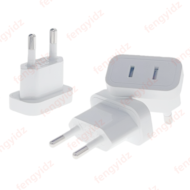 1-5PCS 4.0/4.8mm Power Plug Adapter US To EU Euro Europe Plug Power Plug Converter Travel Adapter Power Converter Outlet
