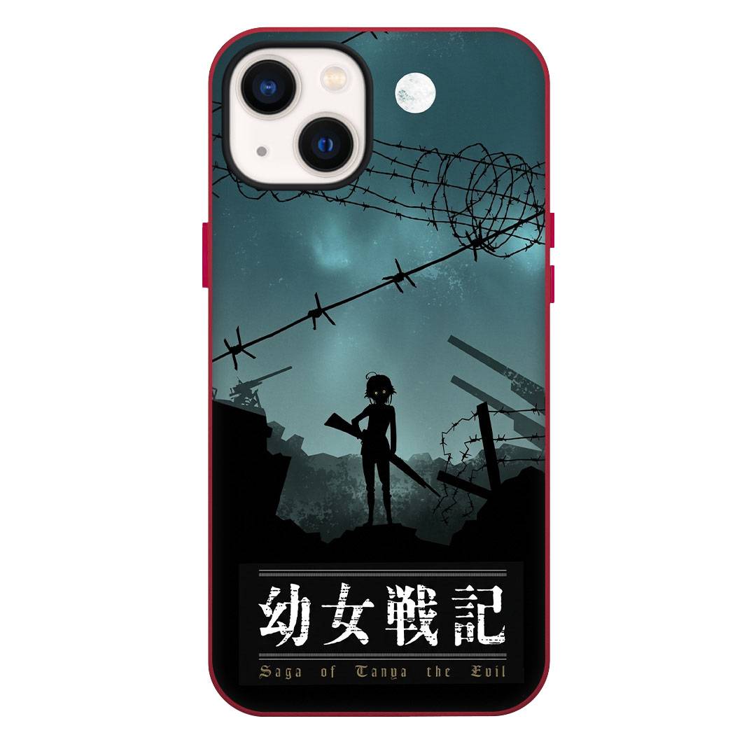 Saga Of Tanya The Evil Tanya Von Degurechaff Phone Case For iPhone Samsung Galaxy Pixel OnePlus Vivo Xiaomi Asus Sony Motorola Nokia - Tanya Von Degurechaff Dark Battlefield Silhouette Moonlight Art Poster.