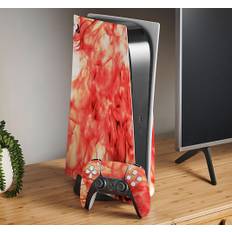 Real fire playstation 5 vinyl skin sticker