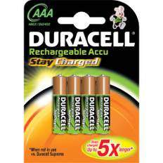 Duracell AAA genopladelige batterier, 4 stk.