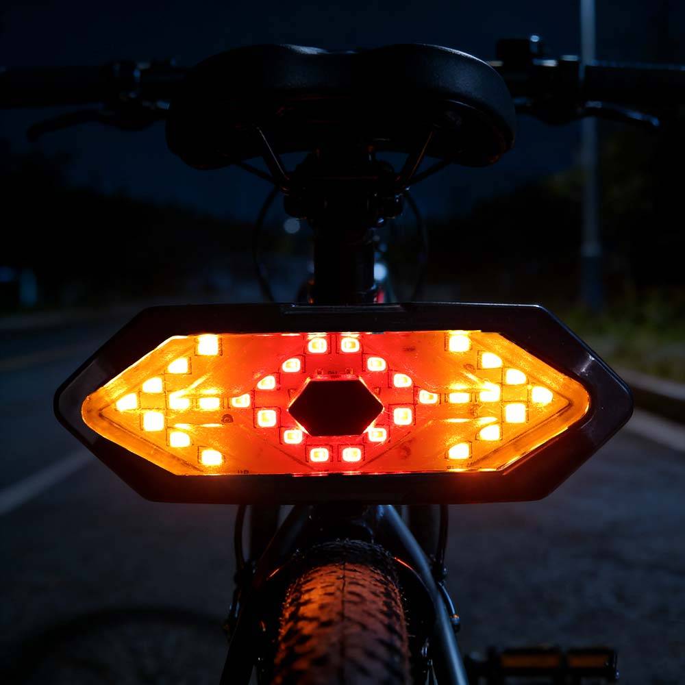 Blinkfunktion Cykelblinkers Elskoter Bakljus Personlig Transport svart