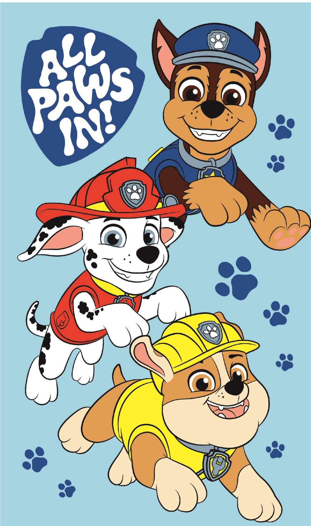 Paw Patrol handduk för pojkar 30x50 cm