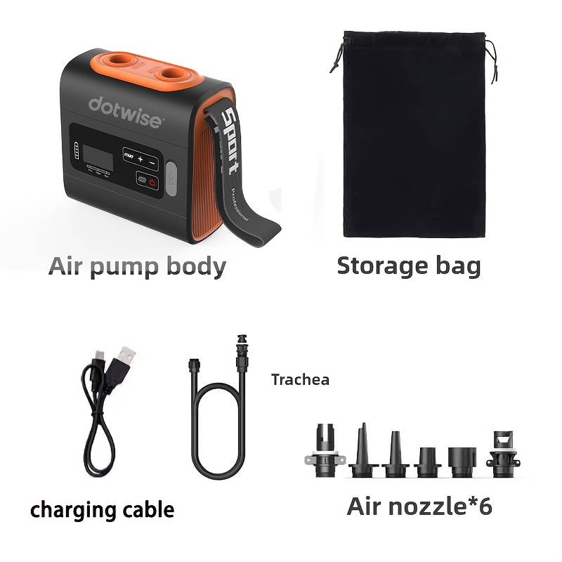 Outdoor Portable Electric Air Pump Pump High Pressure Inflation Pump For Air Mattress Kayak Paddle Boat