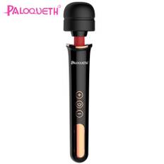 Paloqueth Powerful Massage Wand Rechargable Black-Gold - svart
