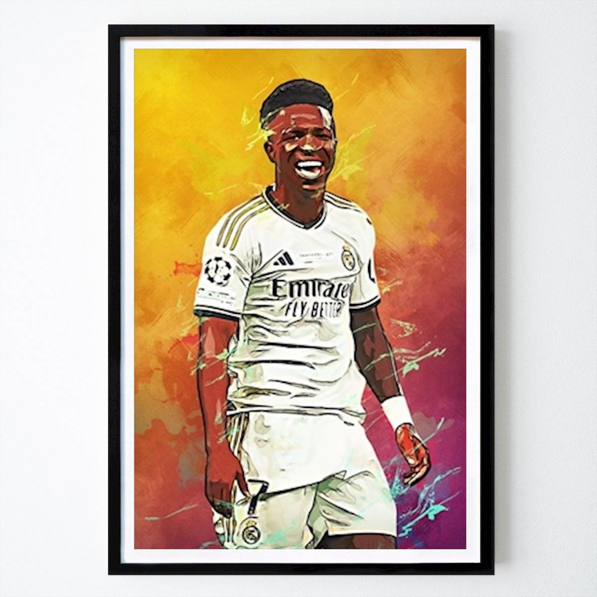 Fotboll Poster: Vinicius Junior av Malin Art