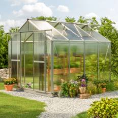 259 x 259 cm Drivhus, tilbehørs-sæt XL, 6 mm polycarbonat-pladerne - (GFPV00069)