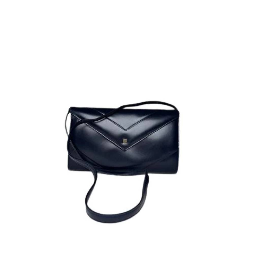 Givenchy Pre-owned Pre-owned Læder Crossbody Taske - Vintage - Dame - Blå - ONE SIZE - Læder