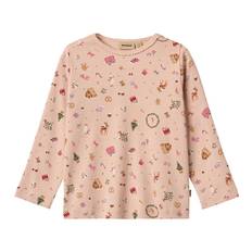Wheat Nattøj - 2-delt - Mila - Rose Dust Holiday - Wheat - 2 år (92) - Nattøj 2-delt