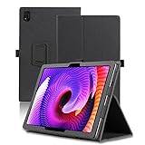 FKQLH Fodral till TCL Tab 10 Gen 2 10,4 tum, smal lätt PU-läder folio fodral vikbart stativ för TCL Tab 10 Gen 2 10,4 tum, svart