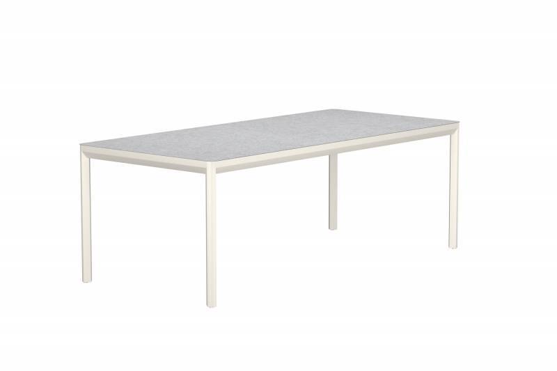 Lino havebord 220x100cm keramisk glas beige
