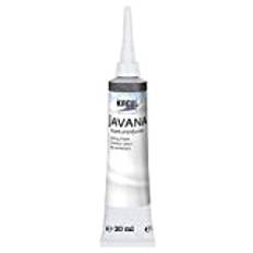 Kreul 814420 – Javana sidenmålning konturfärg för tyger med pärlglans, 20 ml tub med fininsprutningsmunst, antracit