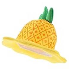 Beavorty ananas hatt huvudbonad frukt kostym frukt kostym avokado kostym ananas hund kostym ananas halloween kostym vuxen frukt hatt gul gyllene sammet