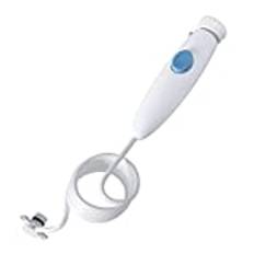 Jerilla Vatten Flosser Plasthandtag Slang Munhygien Tillbehör Kompatibel med Waterpik Oral Irrigator WP-100 WP-660 WP-900 - Knapp Vit