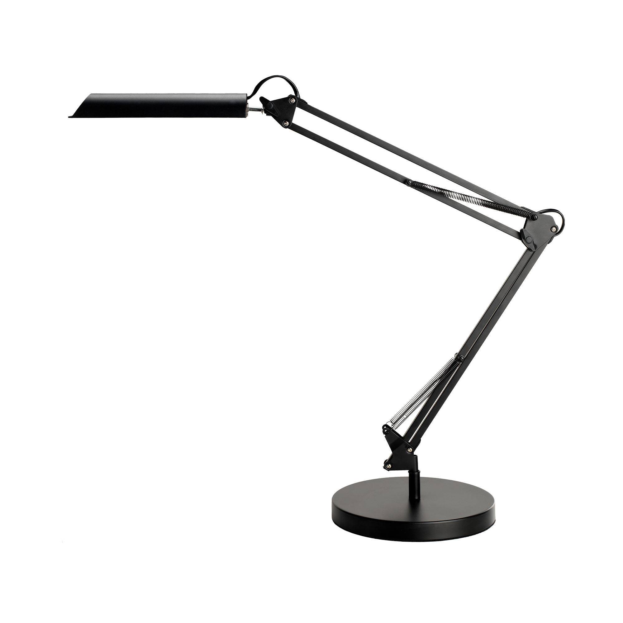 Skrivebordslampe Swingo LED, Sort.