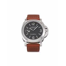 Panerai - Pre-owned Luminor Marina 44 mm från 2006 - unisex - kalvskinn/safirglas/rostfritt stål - one size - Svart