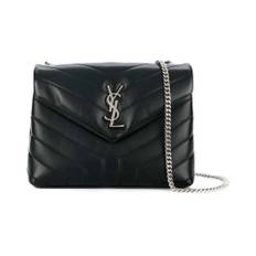 Saint Laurent, Väska, Dam, ONE Size, Läder, Loulou Small i Matelassé - black (ONE SIZE)