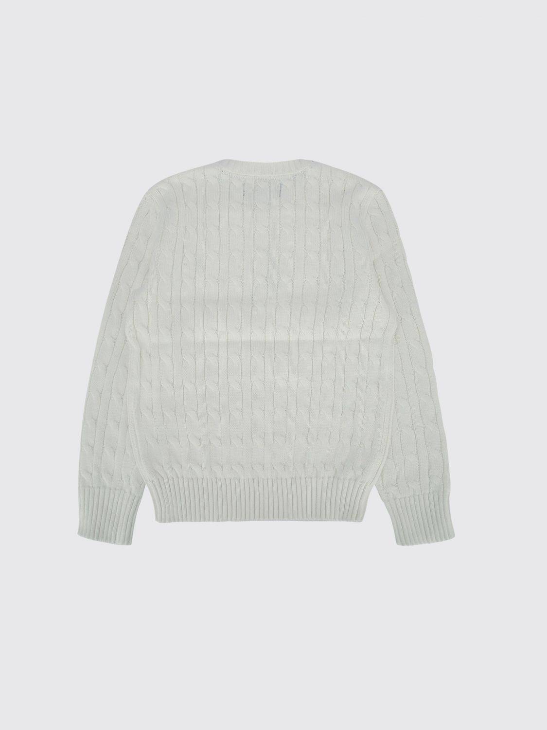POLO RALPH LAUREN Boy's Cable-Knit Cotton Crew Neck Jumper - M