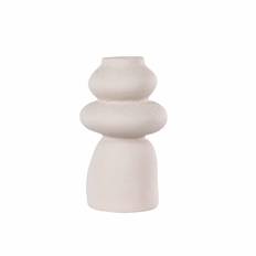 Keramik Vase Rund – Beige