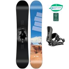 Nitro Snowboard Set - T1 155 + One Ultra Black M