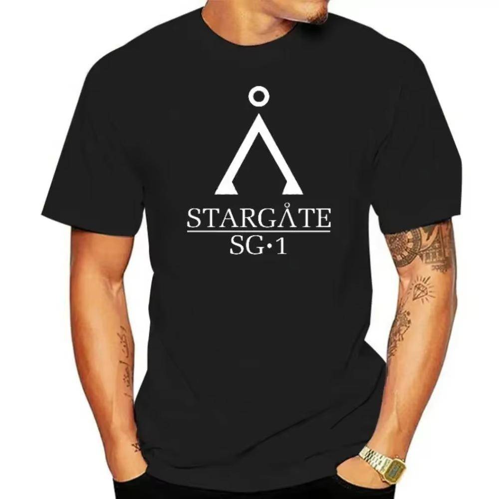 Stargate SG1 T-shirt Vintage Stargate Atlantis Topp T-shirt Universum T-shirt unisex t-shirt cm white