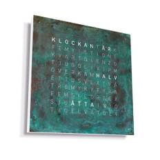 Qlocktwo - Qlocktwo Earth 90 Creator's Edition - Vintage Copper, SE - Klockor - Biegert & Funk - Blå