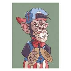 Circus Monkey Plakat (50x70 cm) - Plakater til teenager