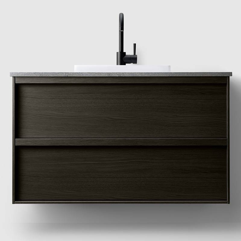 Haven H2 Kommod 100 med stenskiva och nedsänkt tvättställ