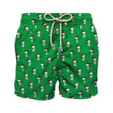 Saint Barth, Badetøj, Herre, Grøn, L, Snoopy Golf Badeshorts