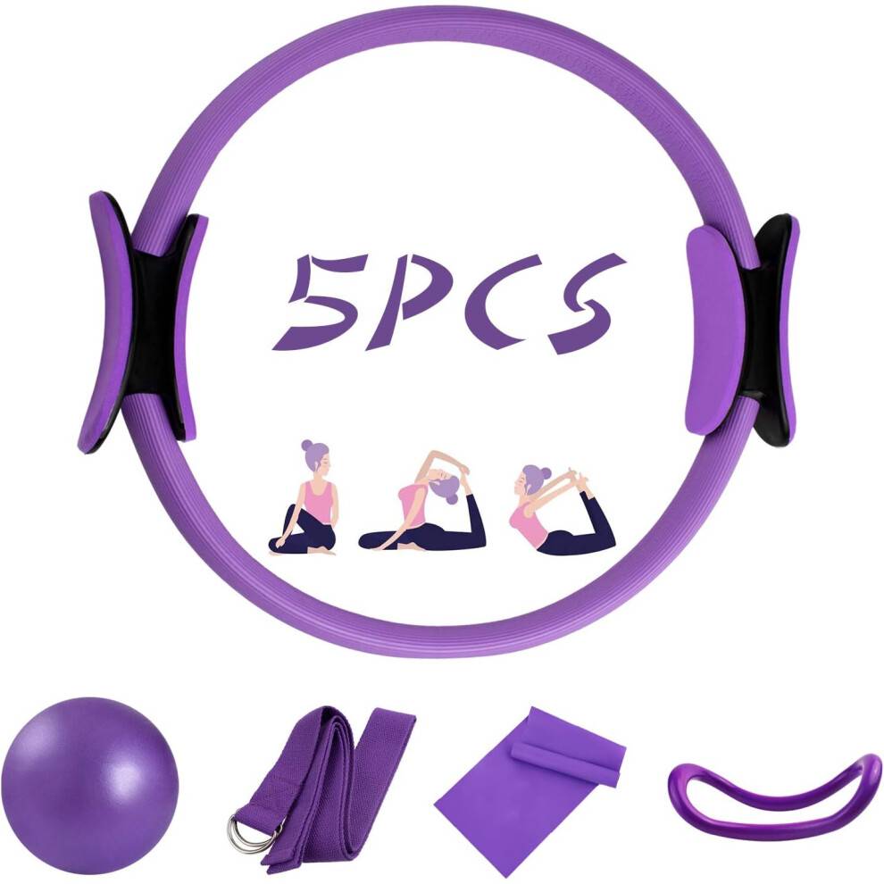 ProBody Pilates Ring, Magic Circle Pilates Helkropsøvelse Lårtræning til Kvinders Fitness, Bærbar Rejsetræning Ring Ubrydelig Fitnessring