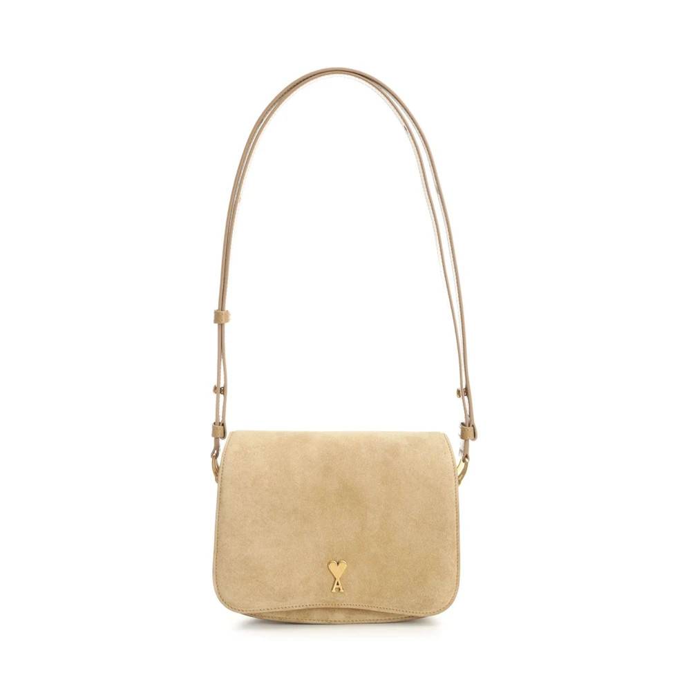 Ami Paris Paris Paris Skuldertaske - Tasker - Dame - Beige - ONE SIZE - Uld