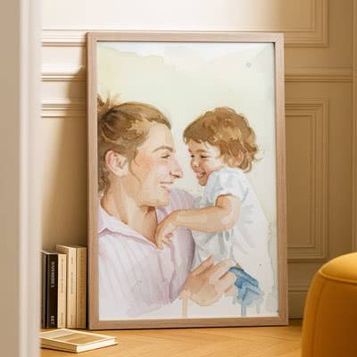 AI Poster 50 x 75 med vit ram | smartphoto