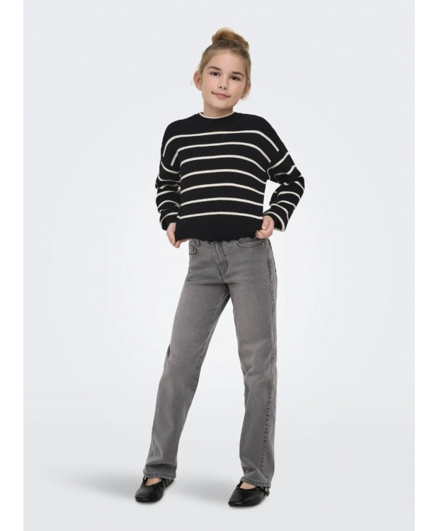 KIDS ONLY strik pullover i sort til piger