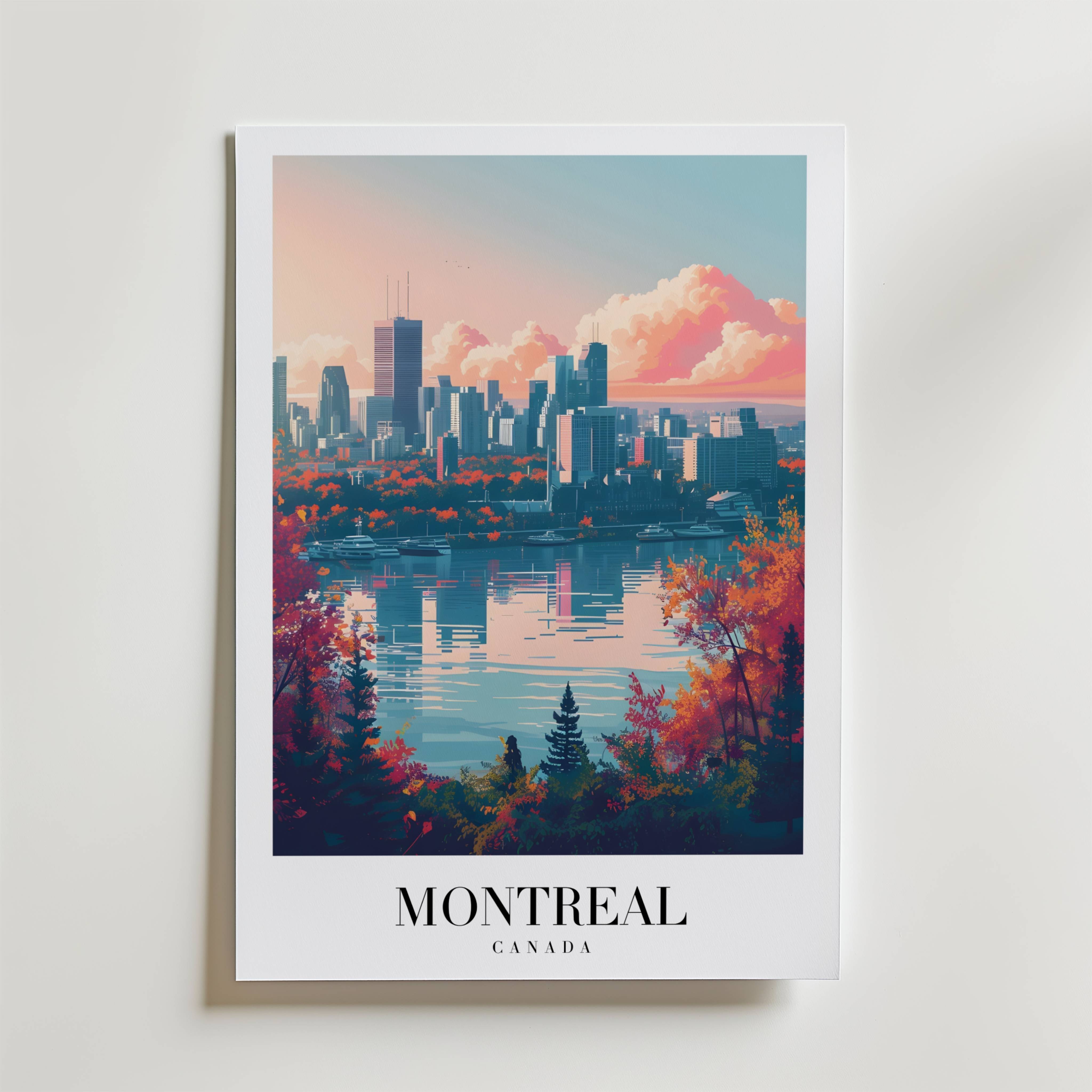 Whispers Of Montreal Poster - Premium Canvas 100x140 cm