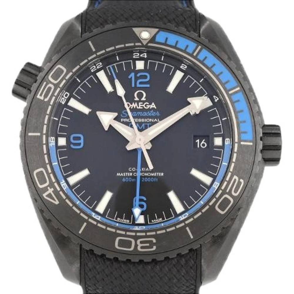 Omega Vintage - Pre-owned Seamaster Planet Ocean Deep Black GMT Ceramic Automatic Vintage - Herr - ONE Size -