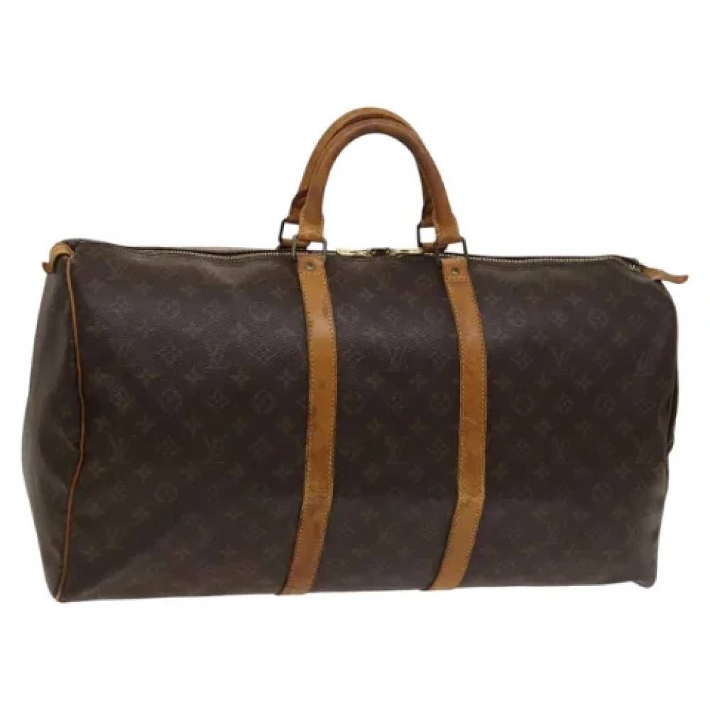 Louis Vuitton Vintage Pre-owned Keepall 55 Boston Taske - Vintage - Dame - Brun - ONE SIZE - Læder