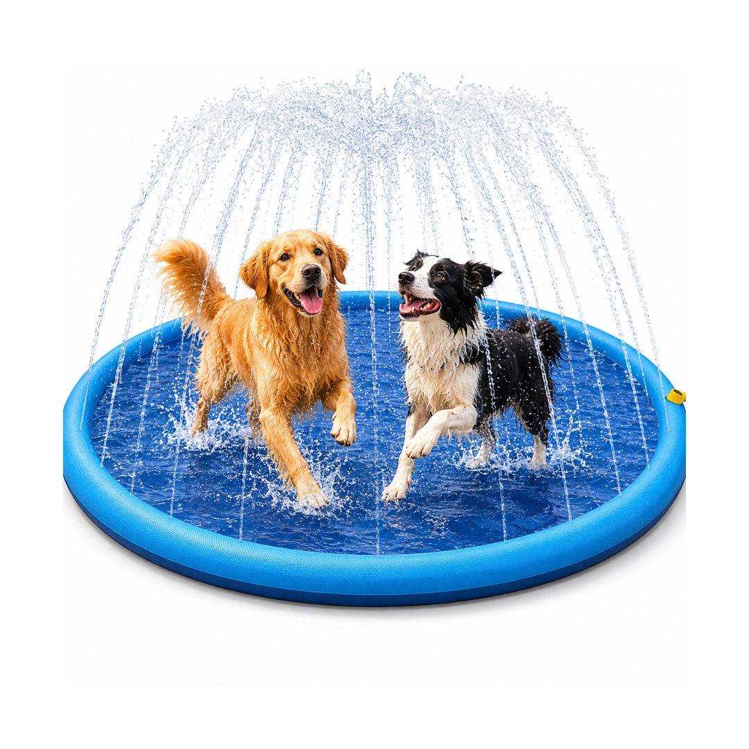 Pawsplash Sprinklermatta & Fontänmatta Hund | Djurslottet Blå / 170cm