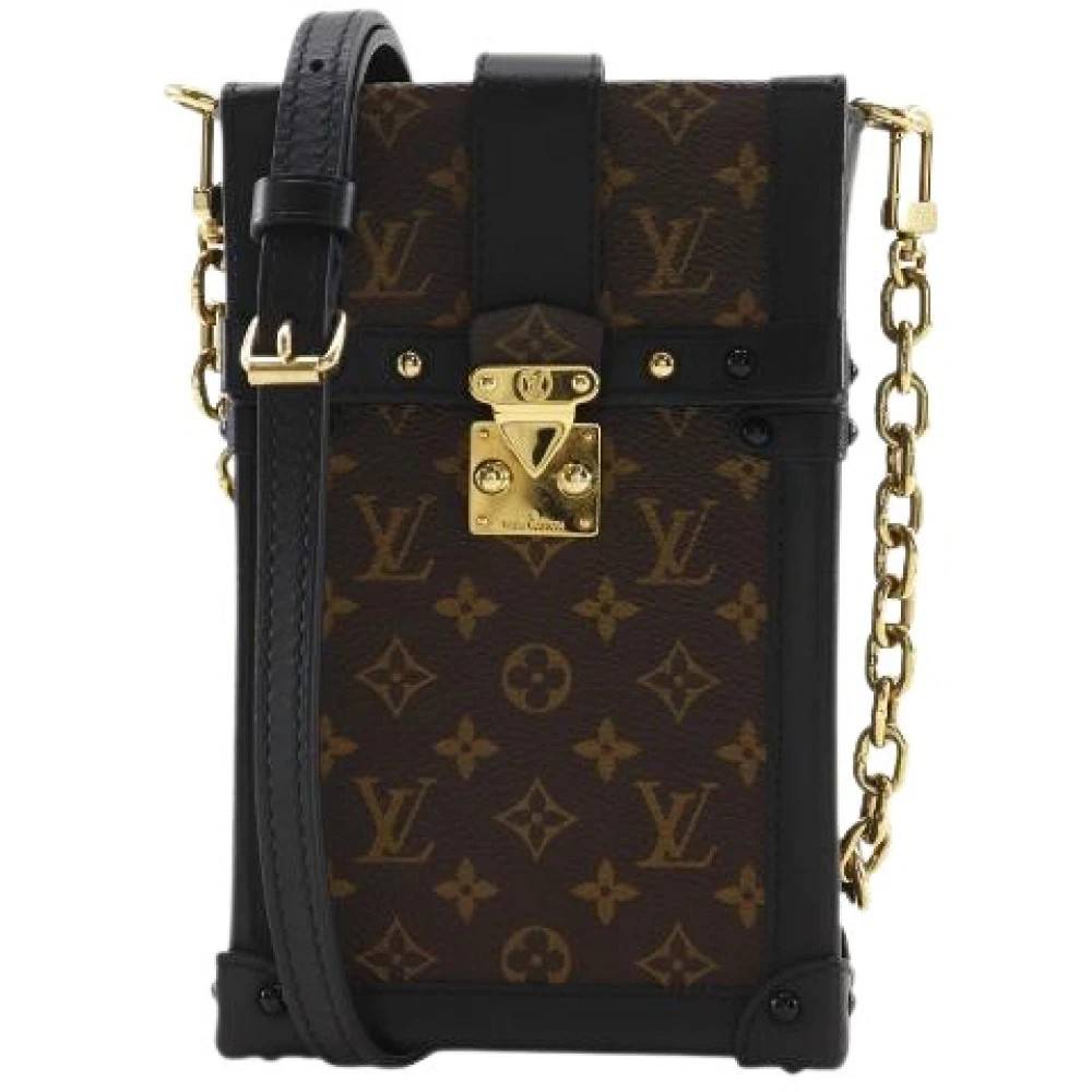 Louis Vuitton Vintage Pre-owned Pochette Trunk Vertical Monogram skuldertaske - Vintage - Dame - Brun - ONE SIZE - Uld